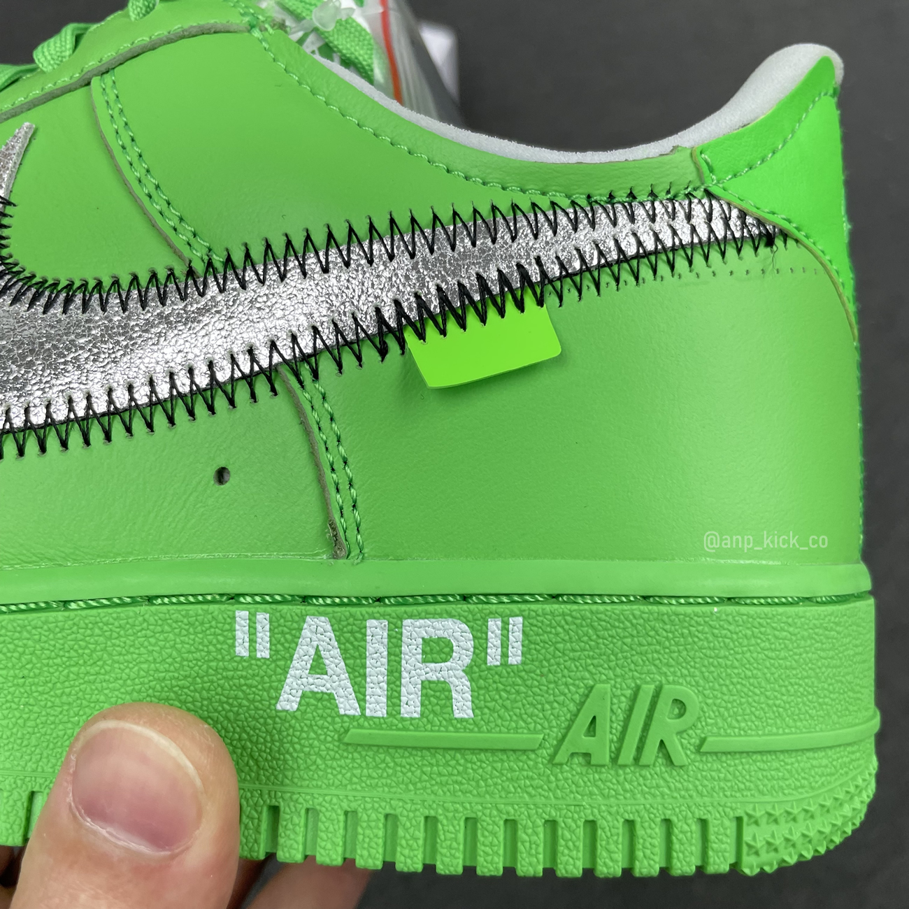 Off White Nike Air Force 1 Low Light Green (6) - www.newkick.vip